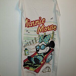 Vintage Minnie Mouse Franco Walt Disney Productions USA Printed Beach Towel